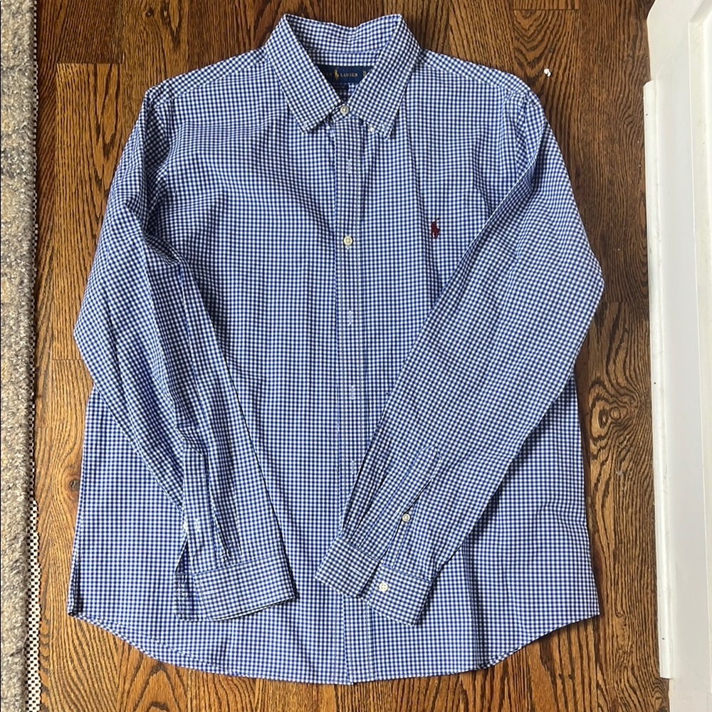 Ralph Lauren Blue Gingham Men's Shirt